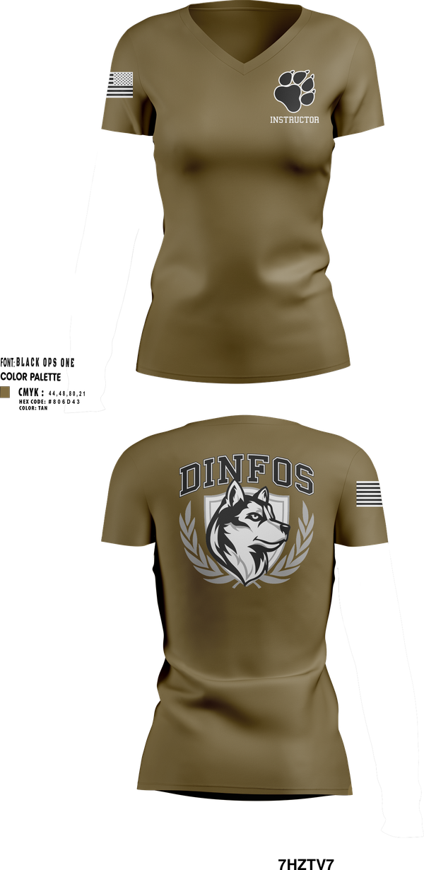 Womens Short Sleeve Vneck Shirt, DINFOS, Army, Teamtime, Team time, sublimation, custom sports apparel, team uniforms, spirit wear, spiritwear, sports uniforms, custom shirts, team store, custom team store, fundraiser sports, apparel fundraiser