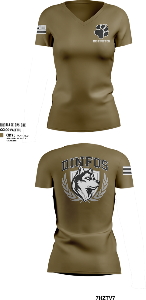 Womens Short Sleeve Vneck Shirt, DINFOS (Defense Information School), Army, Teamtime, Team time, sublimation, custom sports apparel, team uniforms, spirit wear, spiritwear, sports uniforms, custom shirts, team store, custom team store, fundraiser sports, apparel fundraiser