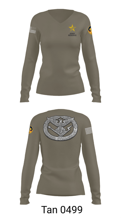 ARCC 53537079 Women's Long Sleeve V-neck Shirt - 77
