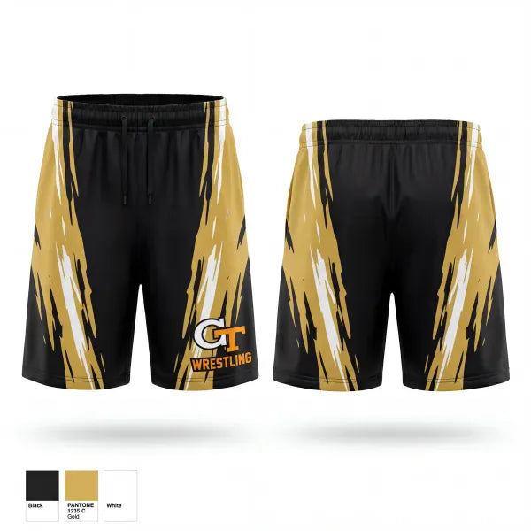 Athletic Shorts With Pockets, Groton Tigers, Wrestling, Teamtime, Team time, sublimation, custom sports apparel, team uniforms, spirit wear, spiritwear, sports uniforms, custom shirts, team store, custom team store, fundraiser sports, apparel fundraiser