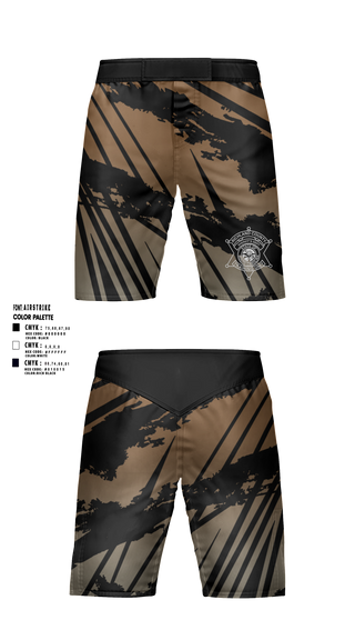 Fight Shorts, Richland County Sheriff's Department Training Unit, Police, Teamtime, Team time, sublimation, custom sports apparel, team uniforms, spirit wear, spiritwear, sports uniforms, custom shirts, team store, custom team store, fundraiser sports, apparel fundraiser