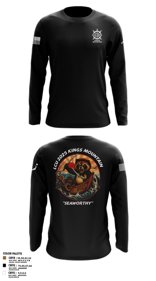 Long Sleeve Performance Shirt, LCU 2025 KINGS MOUNTAIN, Army, Teamtime, Team time, sublimation, custom sports apparel, team uniforms, spirit wear, spiritwear, sports uniforms, custom shirts, team store, custom team store, fundraiser sports, apparel fundraiser