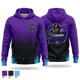 Hoodie, J-Town Pirates, Baseball, Teamtime, Team time, sublimation, custom sports apparel, team uniforms, spirit wear, spiritwear, sports uniforms, custom shirts, team store, custom team store, fundraiser sports, apparel fundraiser