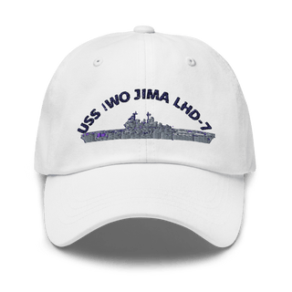 USS IWO JIMA LHD7 FRG Classic Dad Hat | Yupoong 6245CM