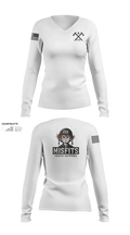 CAT 215 64417206 Women's Long Sleeve V-neck Shirt - 21
