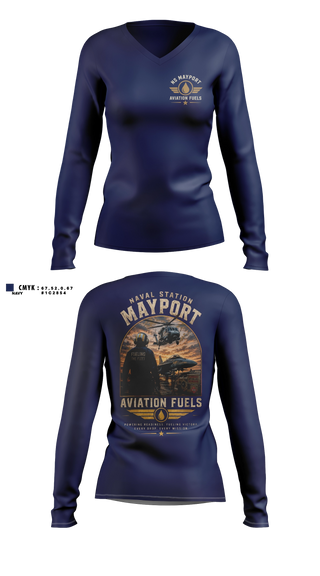 Womens Long Sleeve Vneck Shirt, Fuels, Navy, Teamtime, Team time, sublimation, custom sports apparel, team uniforms, spirit wear, spiritwear, sports uniforms, custom shirts, team store, custom team store, fundraiser sports, apparel fundraiser