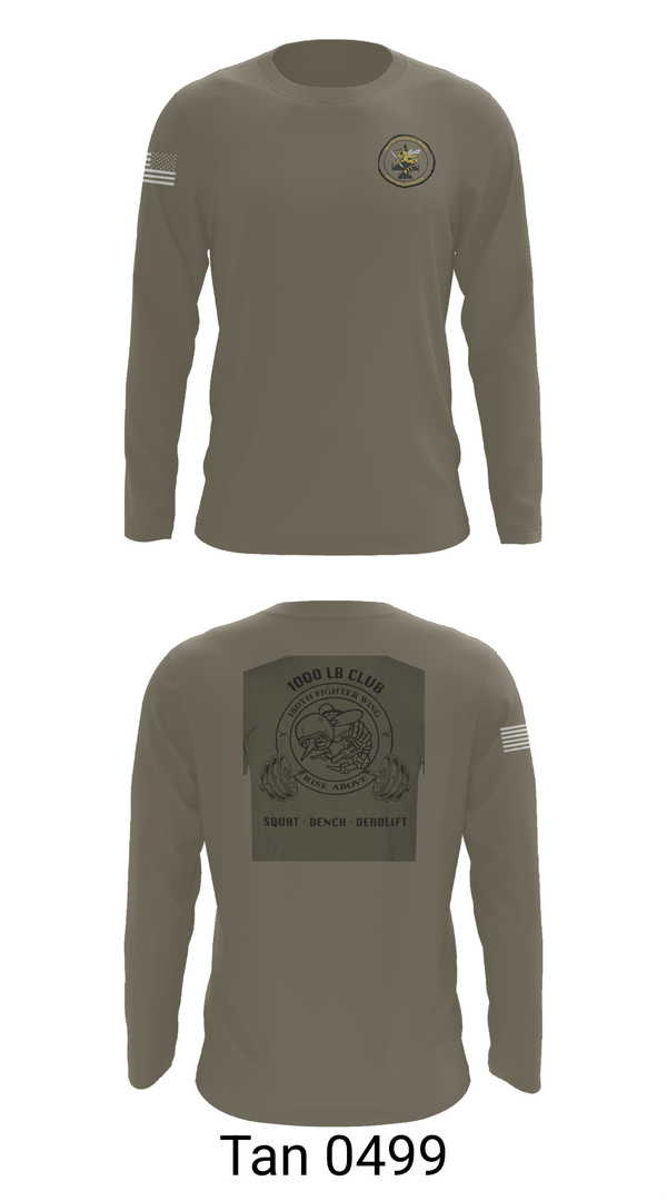 Long Sleeve Performance Shirt, 180th fighter wing, Air Force, Teamtime, Team time, sublimation, custom sports apparel, team uniforms, spirit wear, spiritwear, sports uniforms, custom shirts, team store, custom team store, fundraiser sports, apparel fundraiser
