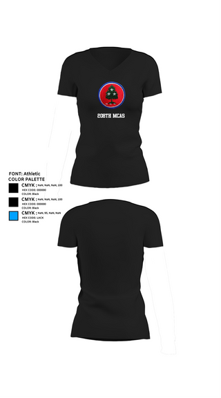 Womens Short Sleeve Vneck Shirt, 208th MCAS, National Guard, Teamtime, Team time, sublimation, custom sports apparel, team uniforms, spirit wear, spiritwear, sports uniforms, custom shirts, team store, custom team store, fundraiser sports, apparel fundraiser