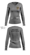 Ward County Sheriff's Office 96117602 Women's Long Sleeve V-neck Shirt - 6