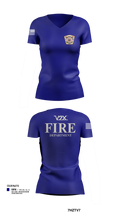 Camp Arifjan Fire Department 82810488 Women's Short Sleeve V-neck Shirt - 22