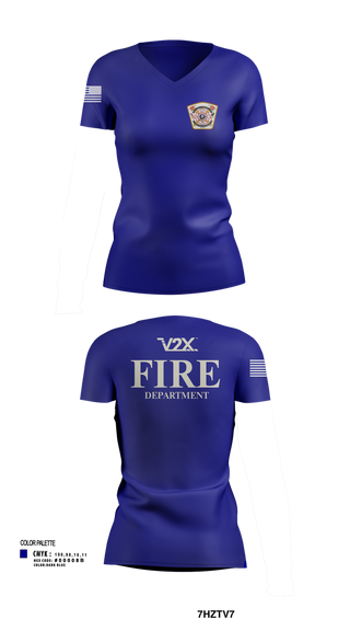 Womens Short Sleeve Vneck Shirt, Camp Arifjan Fire Department, Fire Department, Teamtime, Team time, sublimation, custom sports apparel, team uniforms, spirit wear, spiritwear, sports uniforms, custom shirts, team store, custom team store, fundraiser sports, apparel fundraiser