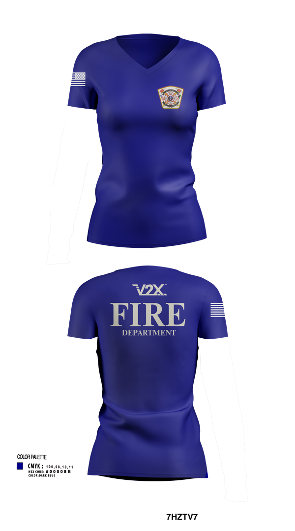 Womens Short Sleeve Vneck Shirt, Camp Arifjan Fire Department, Fire Department, Teamtime, Team time, sublimation, custom sports apparel, team uniforms, spirit wear, spiritwear, sports uniforms, custom shirts, team store, custom team store, fundraiser sports, apparel fundraiser