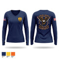 Shelby County Rescue Squad Women's Long Sleeve V-neck Shirt - 1