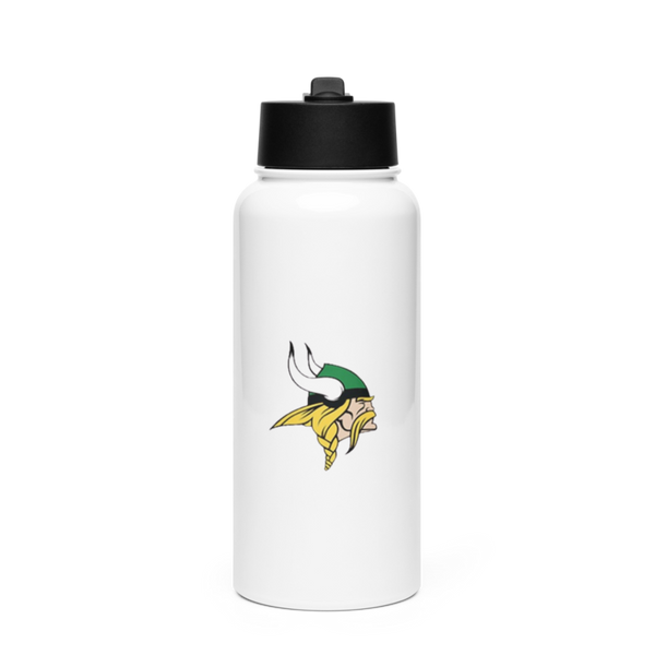 Woodbridge Vikings 2054011 Stainless Steel Water Bottle with a Straw Lid