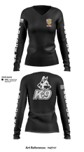 Anniston Police Department 75105504 Women's Long Sleeve V-neck Shirt - 1