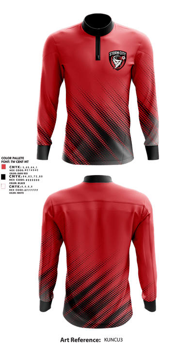 Storm City Fc 22251434 Quarter Zip Jacket - 1