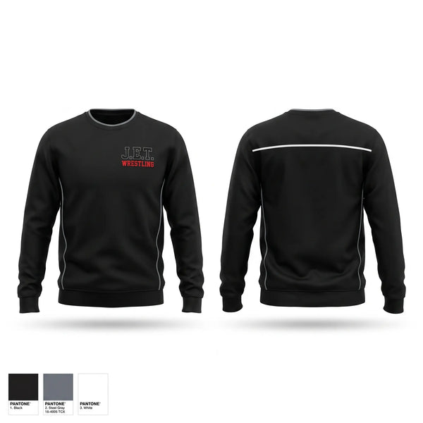 Crew Neck Sweatshirt, J.E.T., Wrestling, Teamtime, Team time, sublimation, custom sports apparel, team uniforms, spirit wear, spiritwear, sports uniforms, custom shirts, team store, custom team store, fundraiser sports, apparel fundraiser