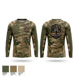 Long Sleeve Performance Shirt, Camel kids 2026, Wrestling, Teamtime, Team time, sublimation, custom sports apparel, team uniforms, spirit wear, spiritwear, sports uniforms, custom shirts, team store, custom team store, fundraiser sports, apparel fundraiser