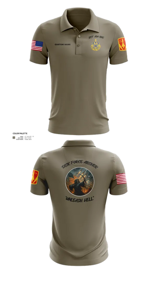 Short Sleeve Performance Polo, HHB, 31st ADA BDE, , Teamtime, Team time, sublimation, custom sports apparel, team uniforms, spirit wear, spiritwear, sports uniforms, custom shirts, team store, custom team store, fundraiser sports, apparel fundraiser