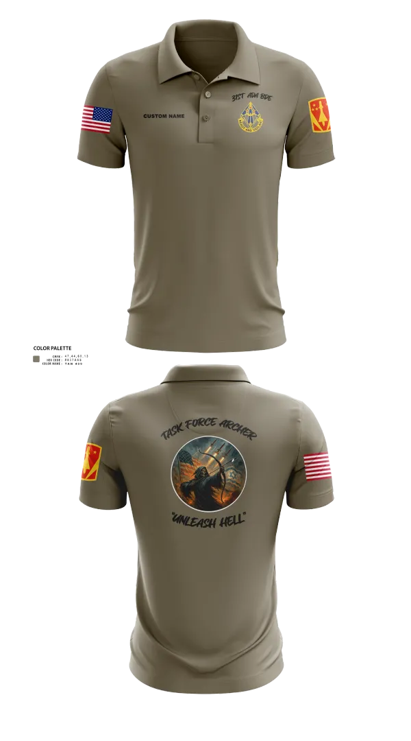 Short Sleeve Performance Polo, HHB, 31st ADA BDE, , Teamtime, Team time, sublimation, custom sports apparel, team uniforms, spirit wear, spiritwear, sports uniforms, custom shirts, team store, custom team store, fundraiser sports, apparel fundraiser