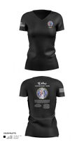 Fort Leonard Wood Basic Military Police Schoolhouse Instructors & Faculty 37360083 Women's Short Sleeve V-neck Shirt - 40