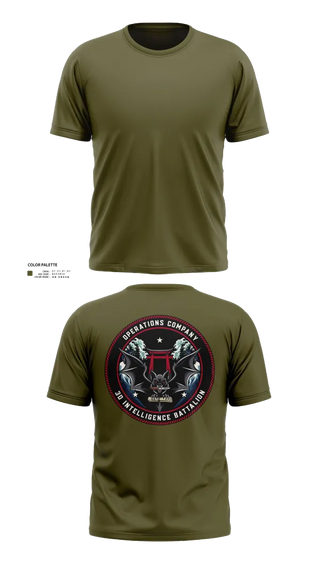 Short Sleeve Performance Shirt, Operations Company 3d Intelligence Battalion, , Teamtime, Team time, sublimation, custom sports apparel, team uniforms, spirit wear, spiritwear, sports uniforms, custom shirts, team store, custom team store, fundraiser sports, apparel fundraiser