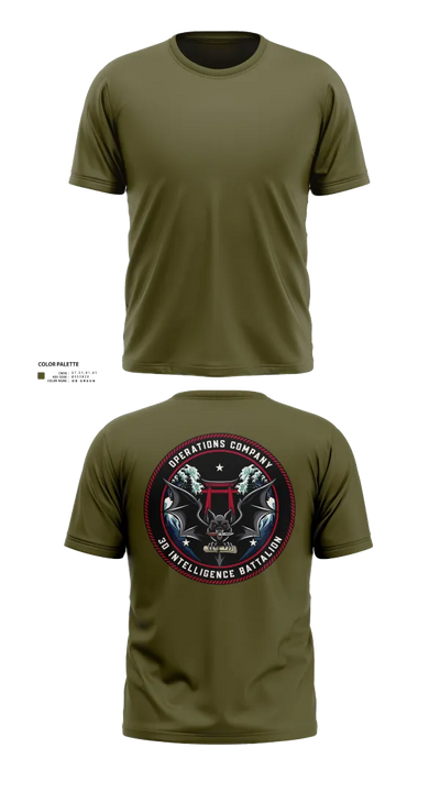Operations Company 3d Intelligence Battalion 38917191 Short Sleeve Performance Shirt - 21