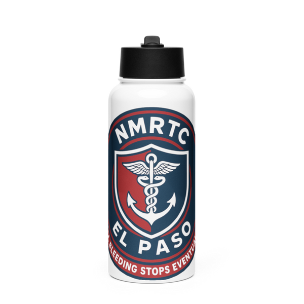 NMRTC El Paso 64078462 Stainless Steel Water Bottle with a Straw Lid