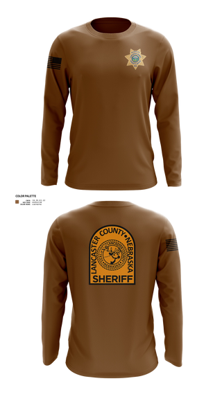 Long Sleeve Performance Shirt, Lancaster County Sheriff's Office, Police, Teamtime, Team time, sublimation, custom sports apparel, team uniforms, spirit wear, spiritwear, sports uniforms, custom shirts, team store, custom team store, fundraiser sports, apparel fundraiser