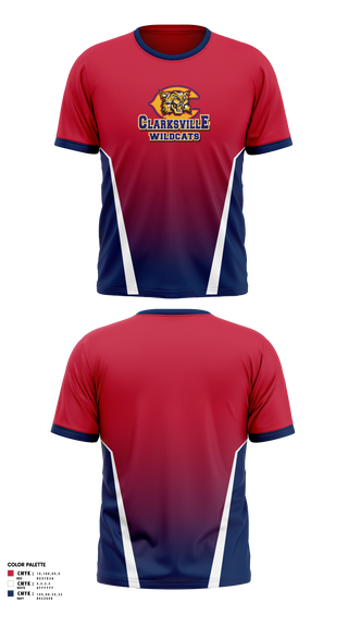 Short Sleeve Performance Shirt, Clarksville Wildcats, Men's Lacrosse, Teamtime, Team time, sublimation, custom sports apparel, team uniforms, spirit wear, spiritwear, sports uniforms, custom shirts, team store, custom team store, fundraiser sports, apparel fundraiser