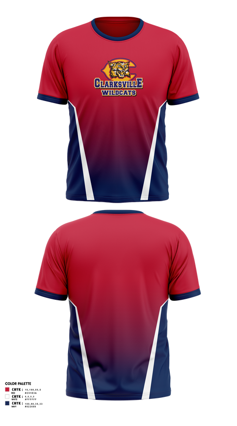 Short Sleeve Performance Shirt, Clarksville Wildcats, Men's Lacrosse, Teamtime, Team time, sublimation, custom sports apparel, team uniforms, spirit wear, spiritwear, sports uniforms, custom shirts, team store, custom team store, fundraiser sports, apparel fundraiser