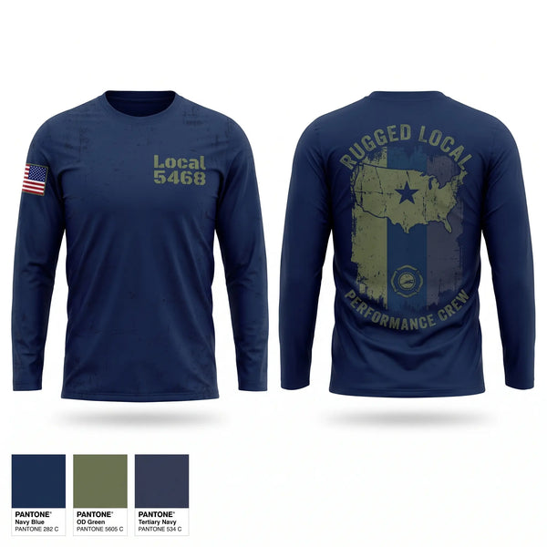 Long Sleeve Performance Shirt, Local 5468, Fire Department, Teamtime, Team time, sublimation, custom sports apparel, team uniforms, spirit wear, spiritwear, sports uniforms, custom shirts, team store, custom team store, fundraiser sports, apparel fundraiser
