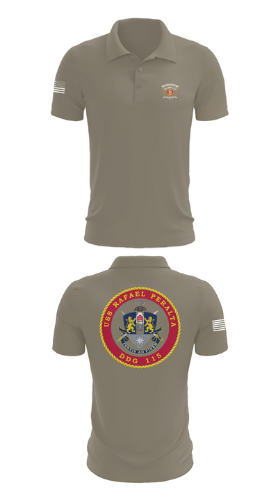 USS Rafael Peralta DDG 115 35678200 Short Sleeve Performance Polo - 64