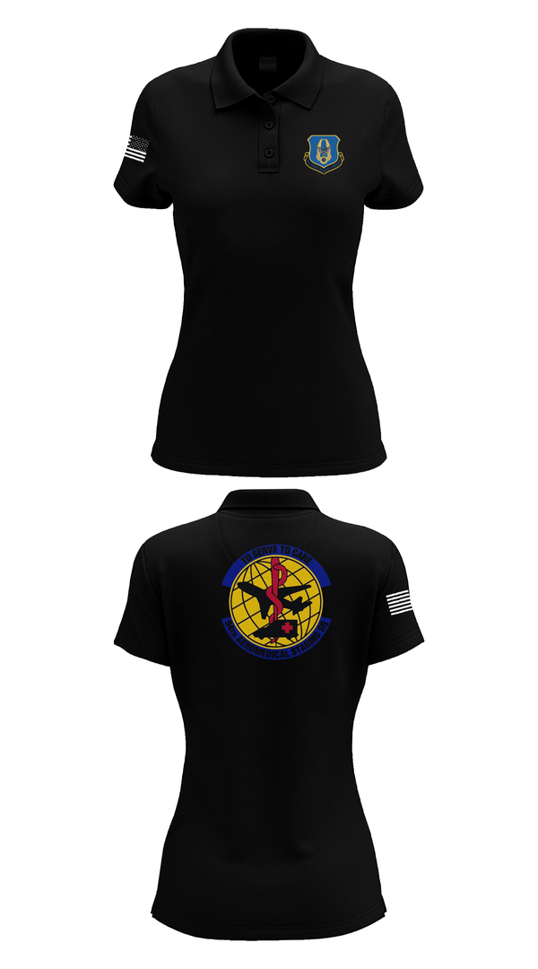 Womens Short Sleeve Performance Polo, 94ASTS, Air Force, Teamtime, Team time, sublimation, custom sports apparel, team uniforms, spirit wear, spiritwear, sports uniforms, custom shirts, team store, custom team store, fundraiser sports, apparel fundraiser
