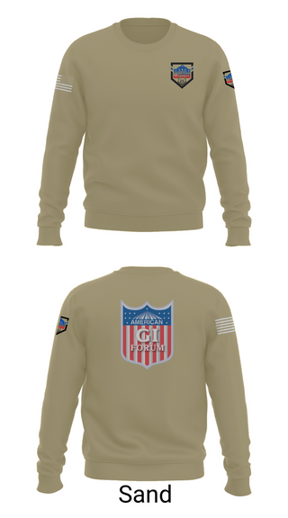 Crew Neck Sweatshirt, Agif board, Army, Teamtime, Team time, sublimation, custom sports apparel, team uniforms, spirit wear, spiritwear, sports uniforms, custom shirts, team store, custom team store, fundraiser sports, apparel fundraiser