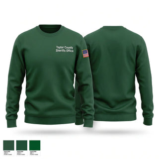 Crew Neck Sweatshirt, Taylor County Sheriff’s Office, Police, Teamtime, Team time, sublimation, custom sports apparel, team uniforms, spirit wear, spiritwear, sports uniforms, custom shirts, team store, custom team store, fundraiser sports, apparel fundraiser