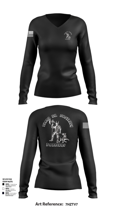 Guard company westlock 44609469 Women's Long Sleeve V-neck Shirt - 103