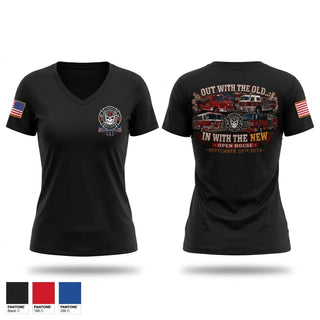 Womens Short Sleeve Vneck Shirt, Great Notch Fire Company #4, Fire Department, Teamtime, Team time, sublimation, custom sports apparel, team uniforms, spirit wear, spiritwear, sports uniforms, custom shirts, team store, custom team store, fundraiser sports, apparel fundraiser