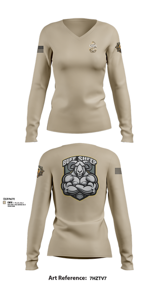 Womens Long Sleeve Vneck Shirt, nrd miami, , Teamtime, Team time, sublimation, custom sports apparel, team uniforms, spirit wear, spiritwear, sports uniforms, custom shirts, team store, custom team store, fundraiser sports, apparel fundraiser