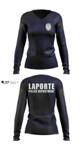 City of LaPorte Police Department Women's Long Sleeve V-neck Shirt - 3
