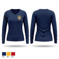 Engine 10/Ladder 11/Battalion 1 Women's Long Sleeve V-neck Shirt - 1