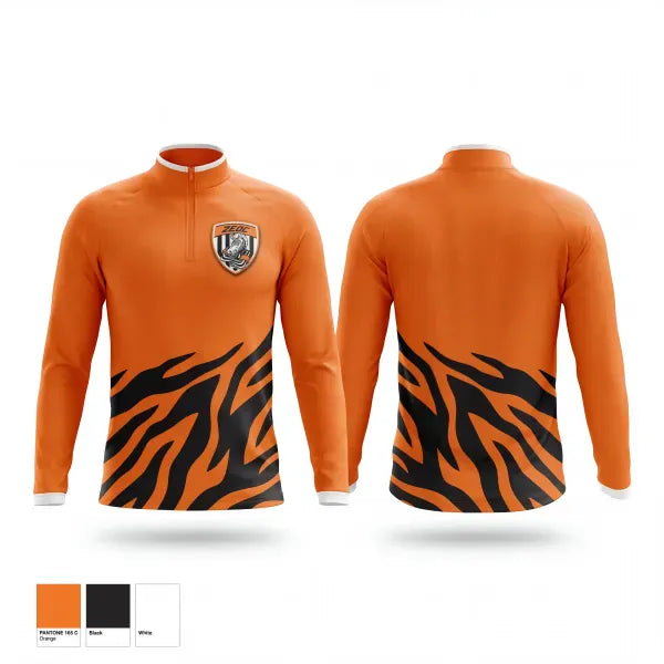 Quarter Zip Jacket, Zebra Elite Officiating, Ice Hockey, Teamtime, Team time, sublimation, custom sports apparel, team uniforms, spirit wear, spiritwear, sports uniforms, custom shirts, team store, custom team store, fundraiser sports, apparel fundraiser