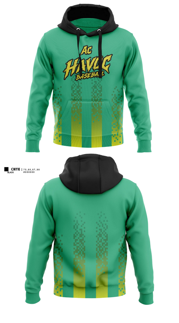 Hoodie, AC Havoc, Baseball, Teamtime, Team time, sublimation, custom sports apparel, team uniforms, spirit wear, spiritwear, sports uniforms, custom shirts, team store, custom team store, fundraiser sports, apparel fundraiser
