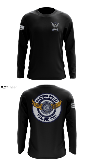 Long Sleeve Performance Shirt, Windsor PD Traffic Unit, Police, Teamtime, Team time, sublimation, custom sports apparel, team uniforms, spirit wear, spiritwear, sports uniforms, custom shirts, team store, custom team store, fundraiser sports, apparel fundraiser