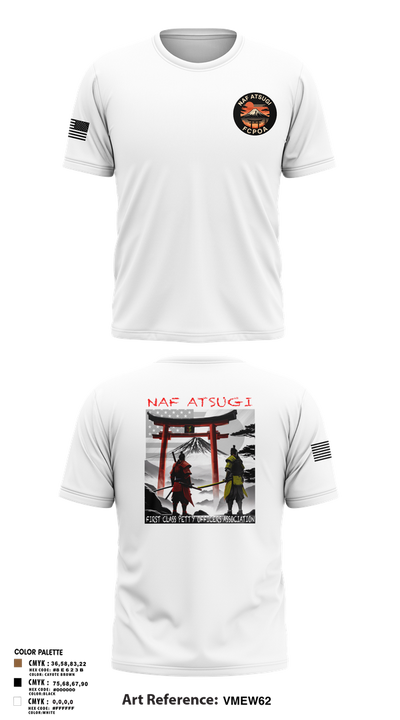 NAF ATSUGI FCPOA 70401455 Short Sleeve Performance Shirt - 2