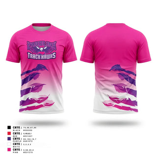 Soft Poly Tee Cotton Like Feel, Carolina Track Hawks, Track & Field, Teamtime, Team time, sublimation, custom sports apparel, team uniforms, spirit wear, spiritwear, sports uniforms, custom shirts, team store, custom team store, fundraiser sports, apparel fundraiser