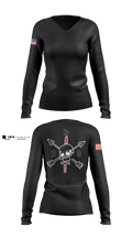 B/2/3 Women's Long Sleeve V-neck Shirt - 3