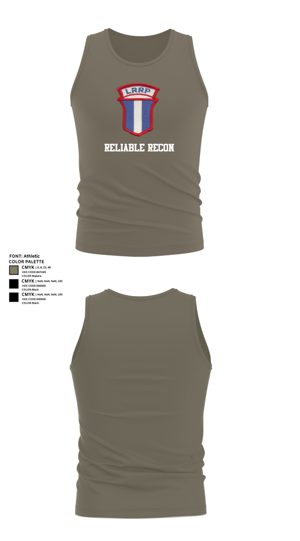 Tank Top, Reliable recon, , Teamtime, Team time, sublimation, custom sports apparel, team uniforms, spirit wear, spiritwear, sports uniforms, custom shirts, team store, custom team store, fundraiser sports, apparel fundraiser