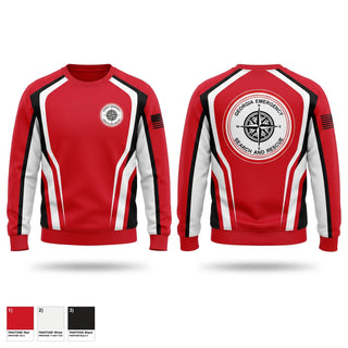 Crew Neck Sweatshirt, GESAR, EMS/EMT, Teamtime, Team time, sublimation, custom sports apparel, team uniforms, spirit wear, spiritwear, sports uniforms, custom shirts, team store, custom team store, fundraiser sports, apparel fundraiser