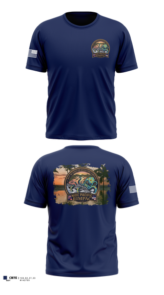 Short Sleeve Performance Shirt, NIOC PACIFIC - RIMPAC 2026, Navy, Teamtime, Team time, sublimation, custom sports apparel, team uniforms, spirit wear, spiritwear, sports uniforms, custom shirts, team store, custom team store, fundraiser sports, apparel fundraiser